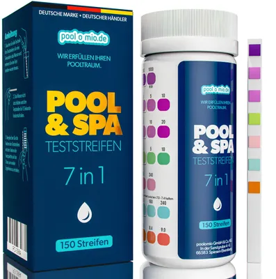 Produktbild von poolomio® 7in1 Teststreifen Pool