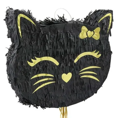 Obrázek produktu pro Piňata Černá kočka – narozeninová dekorace, 35 cm