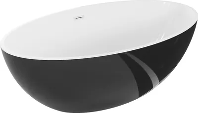 Obrázok produktu pre Voľne stojaca vaňa Mexen Nike 175 x 100 cm, biela/čierna, biely prepad – 54071751075-20