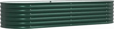 Zdjęcie produktu dla vidaXL Podwyższona grządka zielona 240 x 80 x 44 cm stalowa