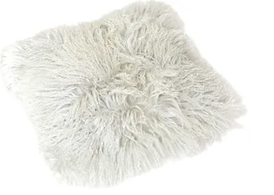 Produktbild von Tibetlamm Kissen Kissenbezug (ohne Inlet) JAY30 Hellgrau 40x40cm