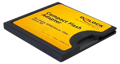 Produktbild von Delock Compact Flash Adapter - Kartenadapter (microSD, microSDHC, microSDXC)