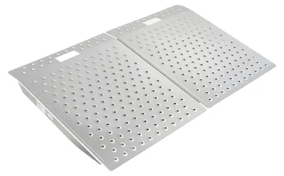 Obrázek produktu pro VEVOR 2x nájezdová rampa 750 x 617 mm, 340,2 kg Nosnost rampy pro vozíčkáře pro max. výšku 165 mm, protiskluzová nájezdová lišta z hliníku, stabilní nájezdová rampa pro vozíčky, skútry, prahy, obrubníky a schody
