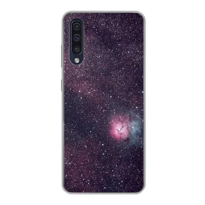 Produktbild von MuchoWow® Handyhülle Schutzhülle Hülle für Samsung Galaxy A30s Universum - Sterne - Rosa - Jungen - Mädchen - Kinder Silikon Softcase Handy Hülle - Karteninhaber