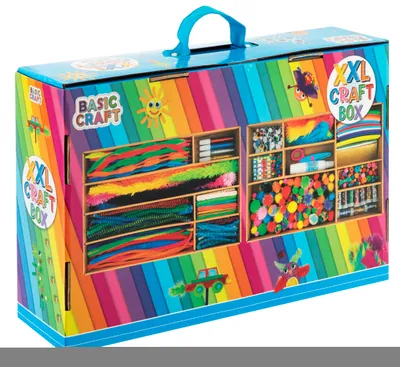 Produktbild von Grafix Kreativbox XXL mit 16 verschiedenen Kreativmaterialien