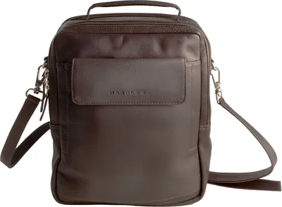 Produktbild von HAROLD'S Leder Umhängetasche Country Crossbag Handle Brown dunkelbraun