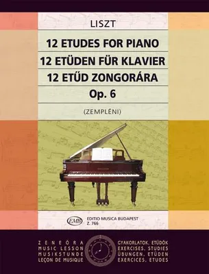 Produktbild von Klaviernoten: 12 Etüden für das Klavier, Opus 6, herausgegeben von Kornel Hzempleni