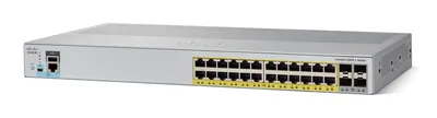 Zdjęcie produktu dla Cisco Catalyst 2960-L, Zarządzany, L2, Gigabit Ethernet (10/100/1000), Obsługa PoE, Możliwości montowania w stelażu, 1U
