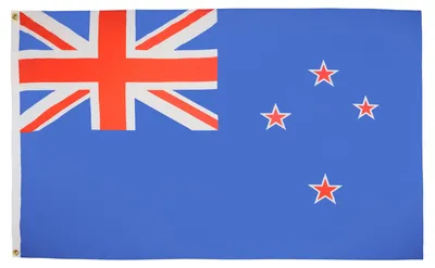 Neuseeland-Flagge 150x90 cm, leichtes Polyester, 2 Metallösen
