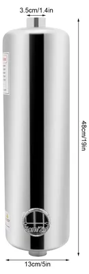 Image de Échangeur de chaleur pour piscine - Modèle YDFK36-000400 - 60 kW - Acier inoxydable SS304 - Débit de 30 l/min - Pour piscines jusqu'à 250 m³ - Argent