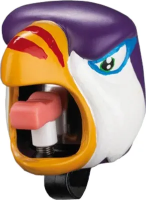 Produktbild von XLC Crazy Stuff Glocke Crazy Stuff Tucan (auf Karte), lila/gelb (1 Stück)