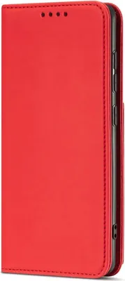 Produktbild von Samsung Galaxy A13 5G Magnet Kartenetui - Rotes Portemonnaie mit Kartenfach und Standfunktion