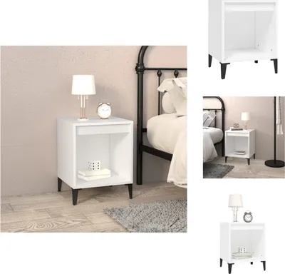Obrázok produktu pre vidaXL Nočný stolík biely 40x35x50 cm - Nočné stolíky