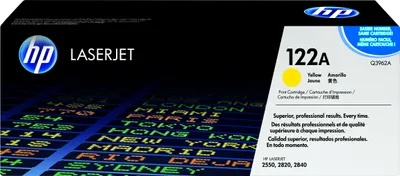 Produktbild von HP 122A Yellow Original LaserJet Toner Cartridge, 4000 Seiten, Gelb, 1 Stück(e)