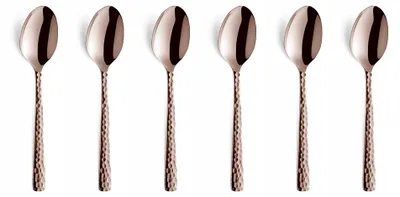 Produktbild von Amefa 6-tlg. Espressolöffel Set FELICITY 6-teilig rosé gehämmert