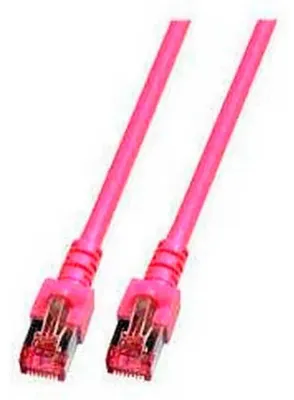 Produktbild von EFB RJ45 Patchkabel S/FTP Cat.6 LSZH 10m MAGENTA reines Kupfer Laengenaufdruck auf Knickschutztuelle patentiert