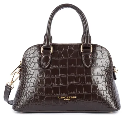 Image de Lancaster Sac demi lune Zippée M Exo Marron Foncé