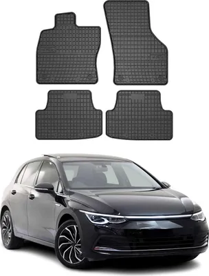 Image de Tapis de Sol pour VW Golf VIII 2019-2025 OMAC Noir Caoutchouc