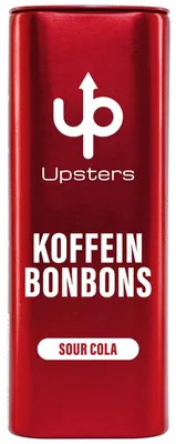 Produktbild von Upsters Koffein Bonbons Sour Cola 24er