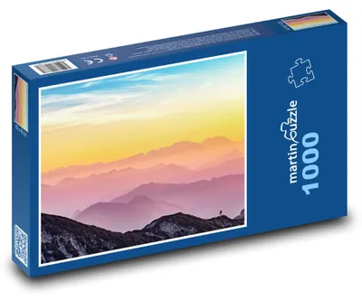 Obrázok produktu pre Puzzle 1000 Západ Slnka v Rakúskych Alpách - martinpuzzle