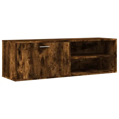 Image de vidaXL Armoire TV chêne fumé 120x34x37 cm Bois composite