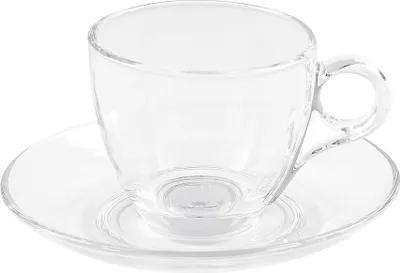 Produktbild von Teeglas mit Untertasse 6er Set