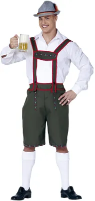 Productafbeelding van Bayern Tiroler lederen broek voor heren, maat: S