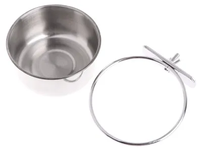 Imagen del producto de 2 comederos para pájaros con abrazadera para mascotas