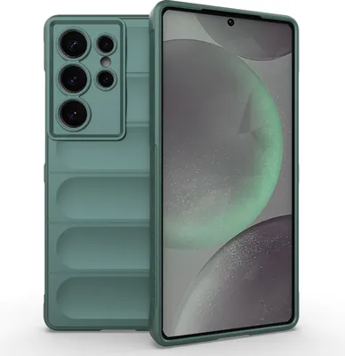 Obrázek produktu pro Pouzdro pro Samsung Galaxy S25 Ultra - Zadní kryt Phonesta GripShell Silikonový - Tmavě zelené