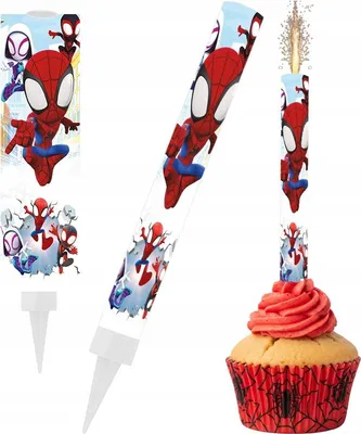 Obrázek produktu pro SPIDEY Spiderman Narozeninová dortová fontána 18 cm
