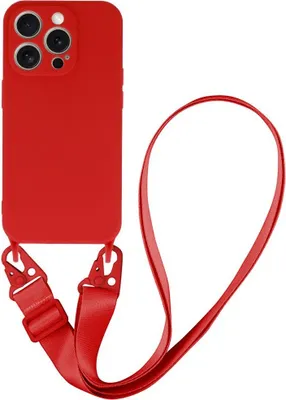 Produktbild von Handy Hülle Umhängehülle kompatibel mit Iphone 15 Pro Max Design 2 Rot