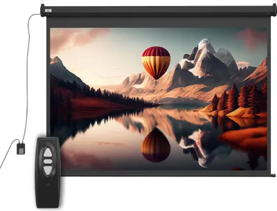 Produktbild von Professionelle 100 Zoll Beamer-Leinwand 4:3 Format (203x152 cm) - Hochwertige Projektionsfläche für Heimkino und Büro