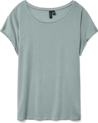 Immagine prodotto di Vero Moda Ava Maglietta a maniche corte a tinta unita Verde L Donna Verde L