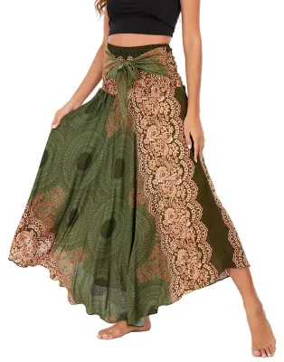 Obrázek produktu pro Solidchoice - Elegantní dlouhé šaty pro ženy, boho styl