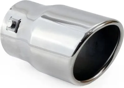 Produktbild von AMiO 01307 Auspuffblende Endrohr Blende Rund Edelstahl Verchromt