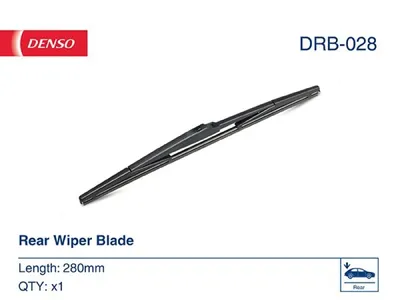 Produktbild von DENSO Rear Heckscheibenwischer Stück Hinten für TOYOTA iQ (J1) 280mm