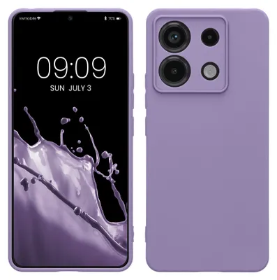 Produktbild von kwmobile Handyhülle für Xiaomi Redmi Note 13 Pro 5G / Poco X6 5G Hülle - weiches Handy Silikon Case - Schutzhülle Cover - Veilchen Lila