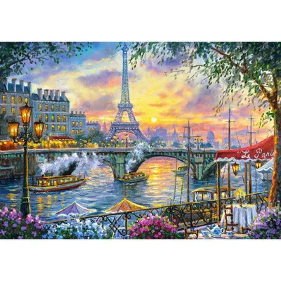 Image de Puzzle CASTORLAND L'heure du thé à Paris 500 pièces
