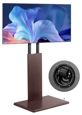 Zdjęcie produktu dla Stojak TV VEVOR do telewizorów o przekątnej 812,8-1778 mm, nośność 45 kg, możliwość obrotu o ±15° w lewo-prawo i regulacji wysokości, odpowiedni do narożnych sypialni i salonów