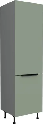 Produktbild von Schrank für Einbaukühlschrank LUNARA – Breite 60 cm, Grün/Anthrazit