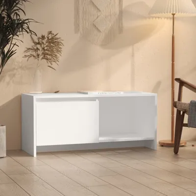 Produktbild von "2026 Promotion" TV-Schrank - TV-Lowboard - Weiß 90x35x40 cm Holzwerkstoff - TV-Regal CC27381