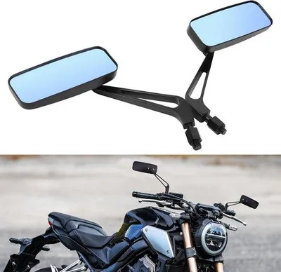 Obrázok produktu pre Univerzálna sada obdĺžnikových motocyklových zrkadiel pre cruisery, skútre a choppery