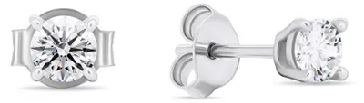Obrázek produktu pro Stříbrné náušnice s čirými zirkony EA580/1/2/3/4W - Průměr: 0,5 cm