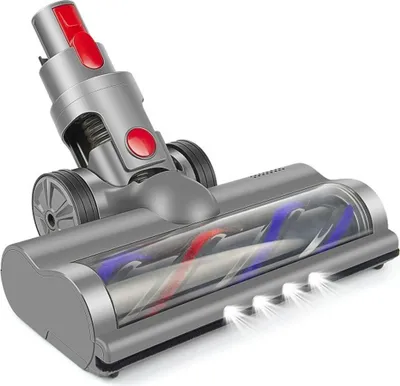 Produktbild von Bürste Kompatibel mit Dyson V7, V8, V10, V11, V15 Staubsauger Elektrobürste mit Direktantrieb mit 4 Frontlichten für Hartboden und KurzflorigeTeppiche
