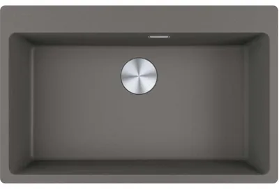 Produktbild von Franke Maris Einbauspüle Fragranitbecken MRG 610-73 A Steingrau Druckknopf Edelstahl ab 80 cm 114.0708.261 - inkl.