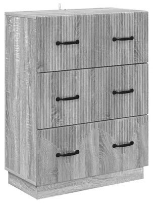 Zdjęcie produktu dla Szafka z Szufladami Szary Sonoma 66 x 34,5 x 87 cm