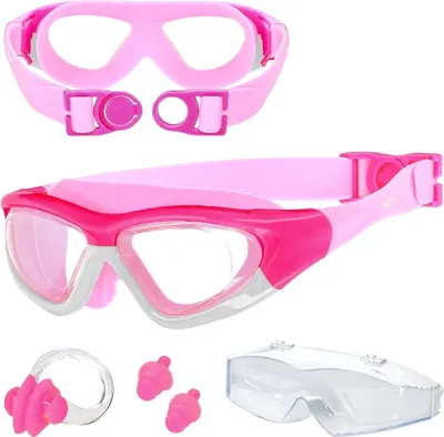 Produktbild von Schwimmbrille für Kinder für den Pool, beschlagfrei - pink OK01