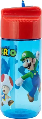 Produktbild von Super Mario Luigi Yoshi Toady Kinder Trinkflasche Wasserflasche Flasche 410 ml