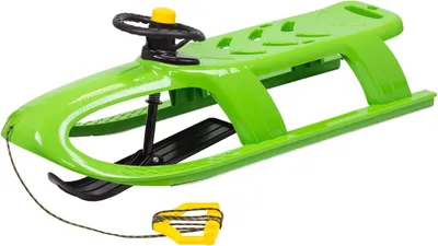 Image de luge dirigeable 2 places - Couleur verte pour des activités extérieures actives
