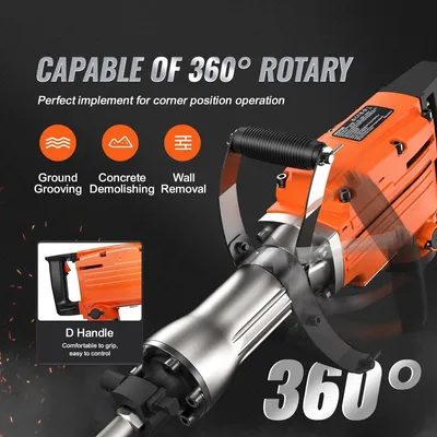 Immagine prodotto di Martello demolitore elettrico - 2200W - Martello demolitore elettrico con set di 4 scalpelli